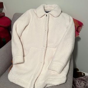 NWT Lands End Teddy Fleece Coat